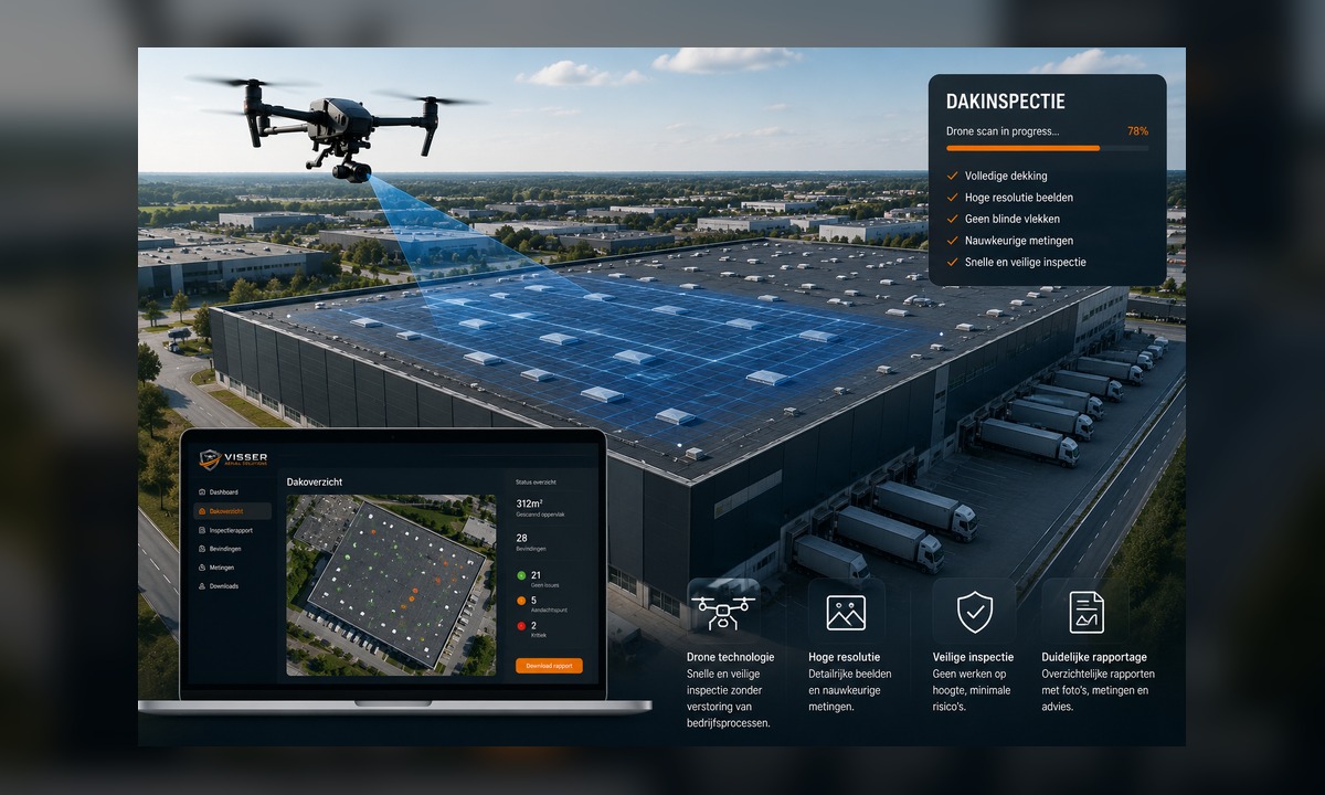 Dakinspectie met drone